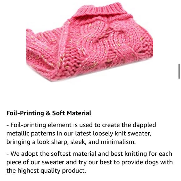 NEW Kyeese Dog Sweater, Small Breeds S 🐶💕 - Picture 10 of 13